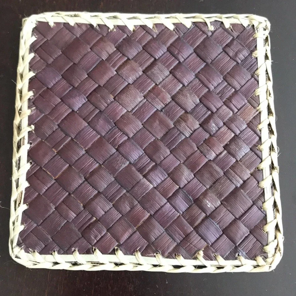 Crate and Barrel Woven Coasters Set! NEW c&b